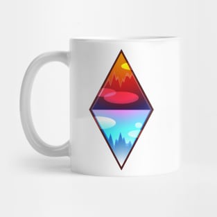 Mountain Iceberg Lavalamp Emblem Mug